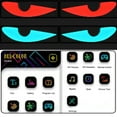thumbnail image 4 of Giunmcul LED Eyes Light Sign for Cars Windshield Animated App-Controlled Decor Flexible Waterproof Panel for SUVs Trucks and Vehicles, 4 of 5