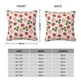 thumbnail image 2 of Pofeuu Strawberries And Leaf Print Double-sided plush pillowcase Square Throw Pillow Covers Pillows Cover for Living Room Bedroom Sofa Couch Cushion Cover（No pillow core）-20"x20", 2 of 7