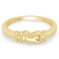 thumbnail image 3 of AFFY 14K Yellow Gold over 925 Sterling Silver Holy Spirit Simple Dove Ring for Women-9.5, 3 of 3