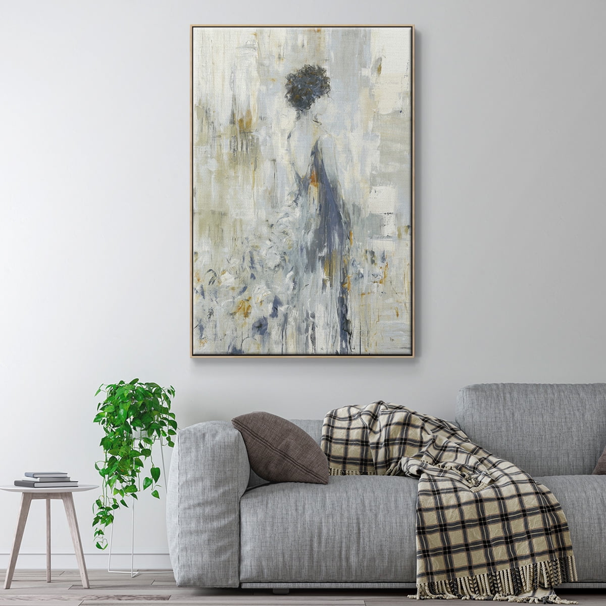 Fond Reflections Framed Premium Gallery Wrapped Canvas - Ready to Hang - 17 x 25 - Natural Wood Floating Frame