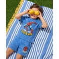 thumbnail image 2 of Marvel Spider-Man Little Boys' Short Sleeve Graphic T-Shirt and Shorts Set Blue Optic Wash Amazing Spider-Man, 2 of 13