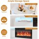 thumbnail image 5 of Qinaqin TV Soporte para Fireplace Moderno Entertainment Center con Almacenamiento Gabinete Fits into 36'' Electric, 5 of 6