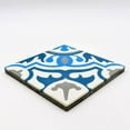 thumbnail image 3 of Moroccan Craft Masters Moroccan Handmade Cement Tile Toubkal Blue/  Navy Blue 8 Inches x 8 Inches, Floor/ Wall (Set Of 12) Sample - 1 Tile, 3 of 5