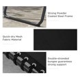 thumbnail image 4 of 2-Pack Black Folding Lounge Chairs - Adjustable Chaise Loungers for Patio, Beach & Camping - Steel Frame, Breathable Mesh, 74” L, 4 of 7