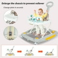 thumbnail image 5 of HAOUUCYIN Baby Walker, 6-in-1 Multi-functional Foldable Push Walker, 6-24 Months, Gray, 5 of 10