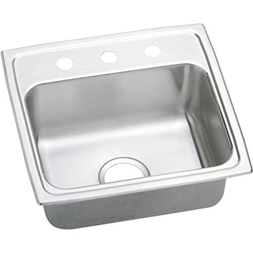 Elkay LR1918OS4 Gourmet Stainless Steel Single Bowl Sink