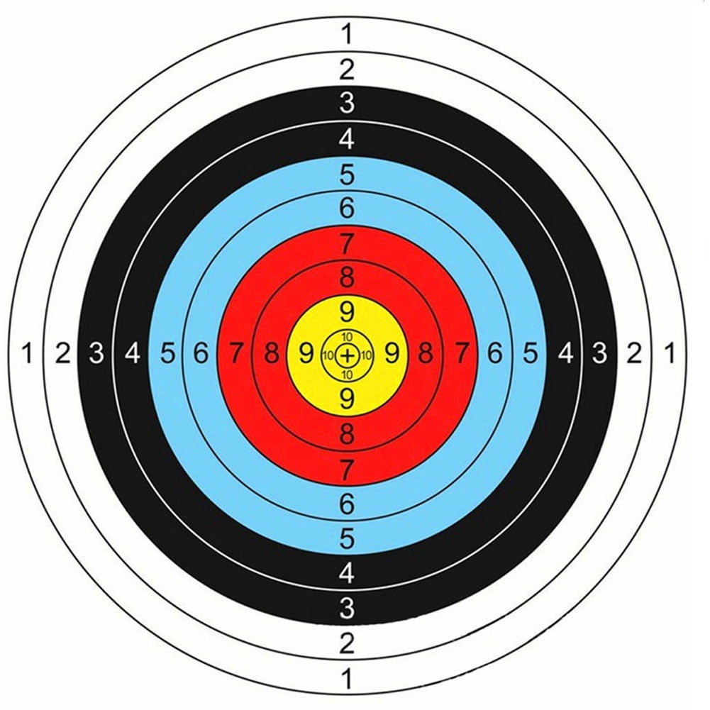 Archery Target Color Printed Standard Arrow Bow Archery Target Paper - Walmart.com