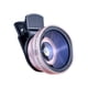 thumbnail image 1 of 2 en 1 Clip Universal 37Mm Lente de Teléfono Móvil 0.45x 49Uv Súper Amplio Ángulo Y Macro, 25x50Mm Aleación de Aluminio Vidrio Óptico Hd Lente Teléfono Macro Lente, 1 of 9