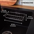 KINCMAX Stainless Steel Sink Organizer & Dish Rag Holder Sink