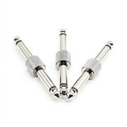 SONICAKE Guitar Bass Accessories 1/4 Inch 6.35mm Male to Male Effects Pedalboard Straight Coupler Pedal Connector (3PCS)