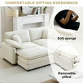 thumbnail image 6 of BUIORD Modular Sectional Sofa, 81" Oversize U-Shaped Couches and Sofas with Reversible Ottoman, 4 Seat Deep Seat Sectional Couch for Living Room, Beige, 6 of 8