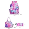thumbnail image 3 of CSStudio Marble Print Backpacks for Teen with Lunch Bag and Pencil Case,17"Lightweight Schoolbags for Elementary 6-12 Years Old, 3 of 5