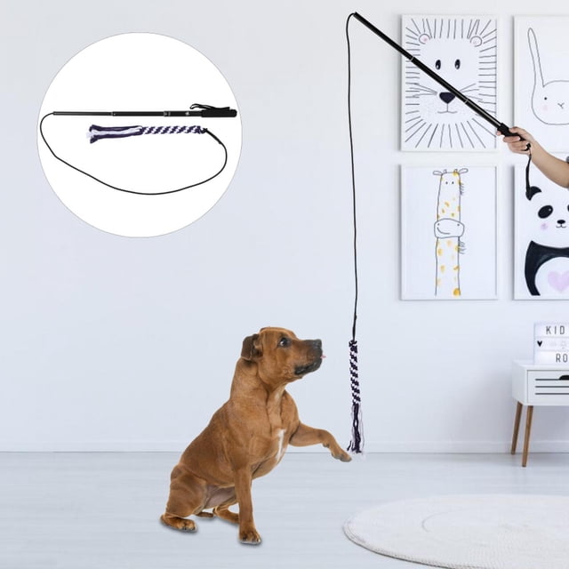 Aluminum Durable Dog Toys, Non-Slip Handle Cat Teaser, Home For Dogs Cats Play