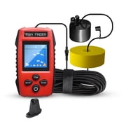 Color LCD Fish Finder with Wired Sensor, Deep Water Display for Boats
