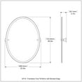 thumbnail image 3 of Frameless Oval Tilt Mirror with Beveled Edge in Matte Black, 3 of 3