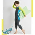 thumbnail image 4 of Maillot de Bain pour Enfants à Manches Longues Combinaison de Plongée une Pièce Protection Uv, Taille S, 4 of 5