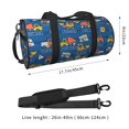 thumbnail image 3 of Bingfone Construction Vehicles Print Gym Duffle Backpack for Men Women,Travel Weekender Carry-On Bags with Detachable Back Pack Straps for Traveling Overnight Climb Sports, 3 of 7