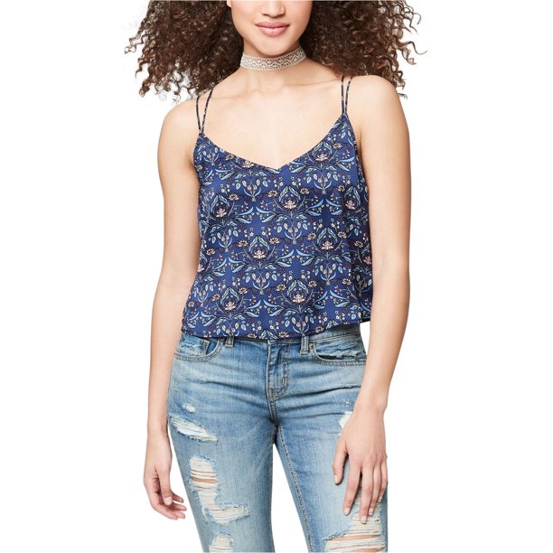 Camiseta Sin Mangas Aeropostale Azul XS Estilo Cami