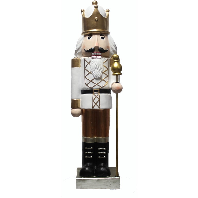 Fraser Hill Farm 48-In. Nutcracker Holding Staff MGO Figurine
