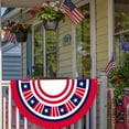 thumbnail image 6 of Red White Blue Bunting Flag, Eagle God Bless American Bunting, 4th of July, Home of The Brave, Independence Day, Memorial Day, Outdoor and Indoor, 6 of 6