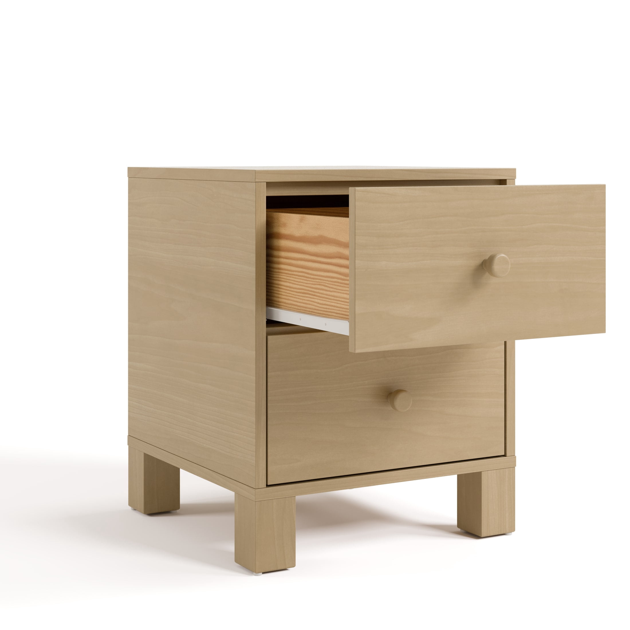 Storkcraft California 2 Drawer Nightstand, Driftwood