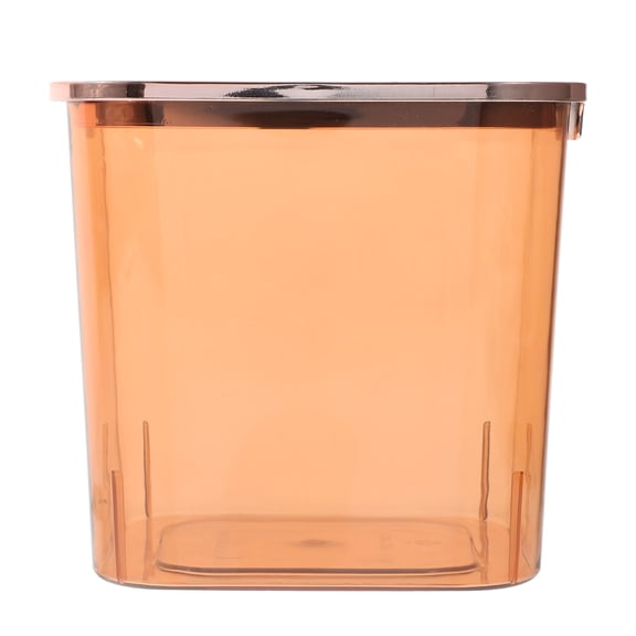 FELTECHELECTR Bedroom Trash Can Trash Can For Office Orange 1Pack 6.3X6.3X5.9In