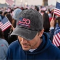 thumbnail image 2 of United States 250th Anniversary Hat Anniversary USA Hat Bald Embroidery Patriotic Baseball Cap,Black, 2 of 6
