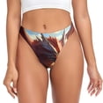 thumbnail image 1 of Disketp String Femme Sans Couture Imprimé Dragon Féroce, String Invisible, Culottes pour Femmes - Grand, 1 of 6
