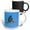 Multicolor, variant on 3drose, Playa El Tecolote, La Paz, Baja California Sur, Mx. Brown Pelican., 11oz Two-tone Green Mug