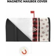 thumbnail image 3 of Winter Mailbox Cover Magnetic Mailbox Wraps, Christmas Red Plaid Snowflake Plaid Pattern Mailbox Covers Large Standard Size 18.5x21.7 In Mail Wrap Post Letter Box for Outdoor Gardern Yard Decoration, 3 of 6