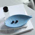 thumbnail image 1 of Bandeja de cerámica para joyas Lisbinx, azul, 18,5 x 9,2 x 4 cm, para exhibir collares, pendientes y guardar llaves, y para decorar el tocador., 1 of 7