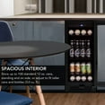 thumbnail image 2 of Whynter 100-Can Beverage Refrigerator, 15" Built-in Black Glass Door BBR-801BG, 2 of 9