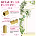thumbnail image 3 of Juego de 3 Soporte de Arco de Fondo Marco de Metal Estable para Boda Kit Estructura Arco con Base Rellenable Metálico para Globos de Fiesta Decoraciónes para Bodas Ceremonia Cumpleaños, 3 of 4