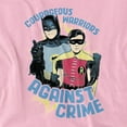 thumbnail image 2 of Batman Classic Tv Courageous Warriors Women's T Shirt, Pink, Medium, 2 of 6
