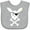 AC-Heather Grey, variant on Inktastic Cute Easter Pirate Bunny with Eyepatch and Earring Boys or Girls Baby Bib