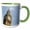 Green/White, variant on 3drose, England, London, Big Ben Clock Tower - Eu33 Cmi0305 - Cindy Miller Hopkins, 11oz Two-tone Yellow Mug