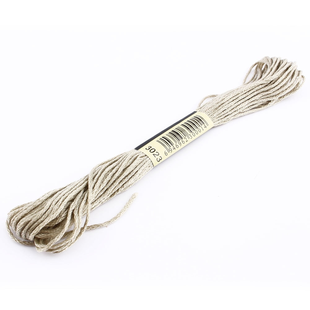 Cotton Embroidery Thread, Useful 8 Meters Long Cross Stitch Thread Beautiful Generous With Shiny Effect And Smooth Sheen For Sewing Skeins