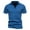 Blue, variant on WREESH Men's V-Neck Turndown Collar Shirt Fashion Solid Color Short Sleeve Workout T-Shirt for Summer Olive Green