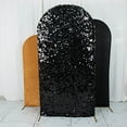 thumbnail image 3 of BalsaCircle 3 Black Gold Fitted Assorted Round Top Wedding Arch Backdrop Stand Covers Party Events Decorations Supplies, 3 of 8
