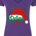 thumbnail image 4 of Inktastic Believe in Christmas Women's V-Neck T-Shirt, 4 of 5