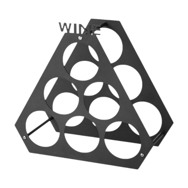 Estante para vino tinto, soporte para botellas de vino tinto, regalo, artesanía de mesa, estante de almacenamiento para vino tinto, soporte para vino Negro