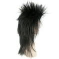 thumbnail image 5 of HPO Adult Black Rave Men's Wig, 80's Rock Star Mullet Funky, Cartoon Wig, Cosplay, Halloween Fun, 5 of 9