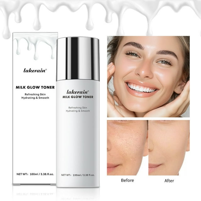 Leche Tónico Facial 100ml Hidratante Tónico Facial Hidratante para Piel Seca Nutrición Profunda Iluminador Corrector de Manchas Oscuras Alivio del Enrojecimiento Piel de Cristal Belleza Coreana