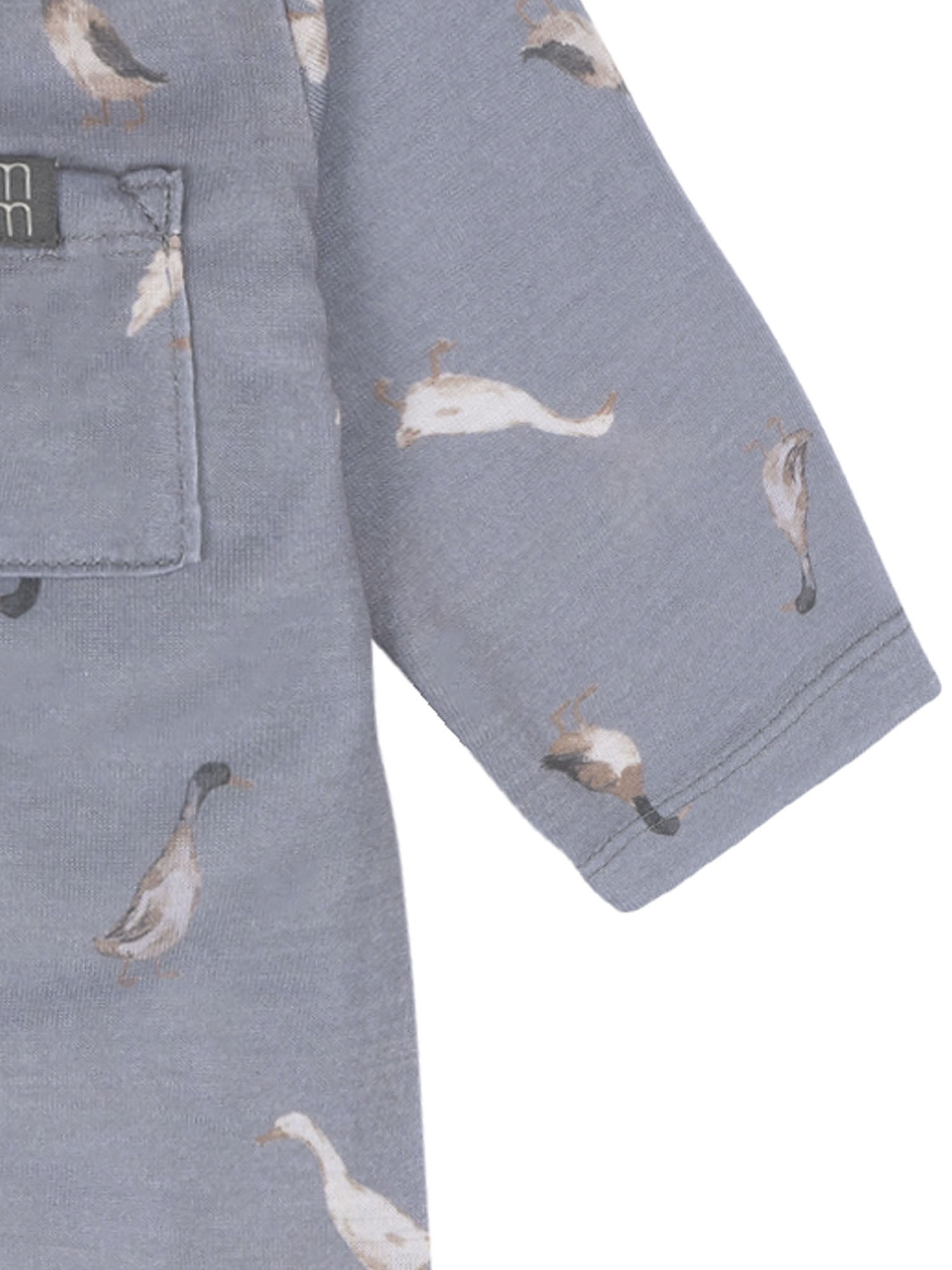 Modern Moments by Gerber Neutral Pajama Romper with Pocket, Sizes 0/3 Months - 18 Months