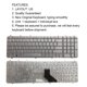 thumbnail image 3 of Teclados English US Diseño QWERTY PC APARATO DE ENTRADA DE LA NETACIÓN COMPONIMIENTES DE COMPUTADORES PLATA PARA HP PAVILION DV7-1100 Inevent EL006155-00B, 3 of 5