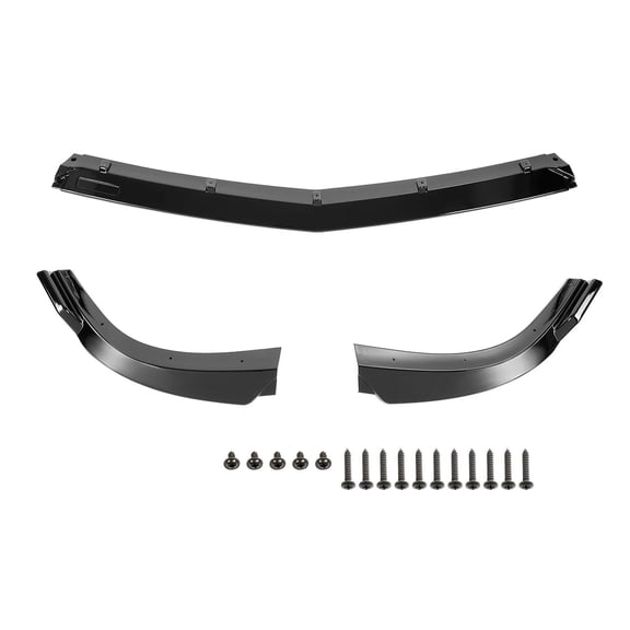 For Mercedes-Benz W204 C200 C250 C300 Sport 2012-2014 Front Bumper Lower Spoiler Lip Bumper Protector Guard Carbon Black