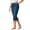 Blue, variant on Women's High Waist Slim Split Hem Stretch Denim Capri Jeans, Solid Color Cropped Jean Pants for Summer Daily Casual Wear(Sky Blue/M)