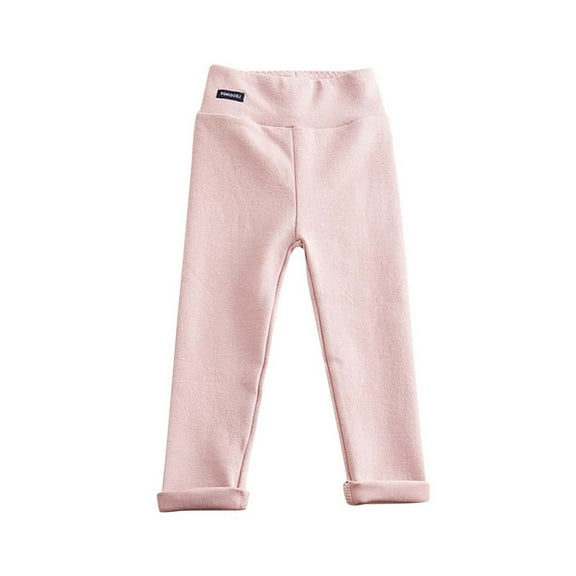 adviicd School Uniform Pants for Girls Pants for Teen Girls Pants Pull On Plain Elastic Waist (Pink,13)