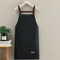 thumbnail image 4 of Fwttom Kitchen Apron - Waterproof Adjustable Bib with Pockets for Men Women, Chef Aprons for Cooking Gardening Painting Baking Restaurant, 4 of 6