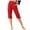 Red womens sets, variant on Dianli Cargo Pants Summer Calf-Length Pants Solid Beach Fashion Casual Pocket Button High Waist Straight Pants Beige xxxl